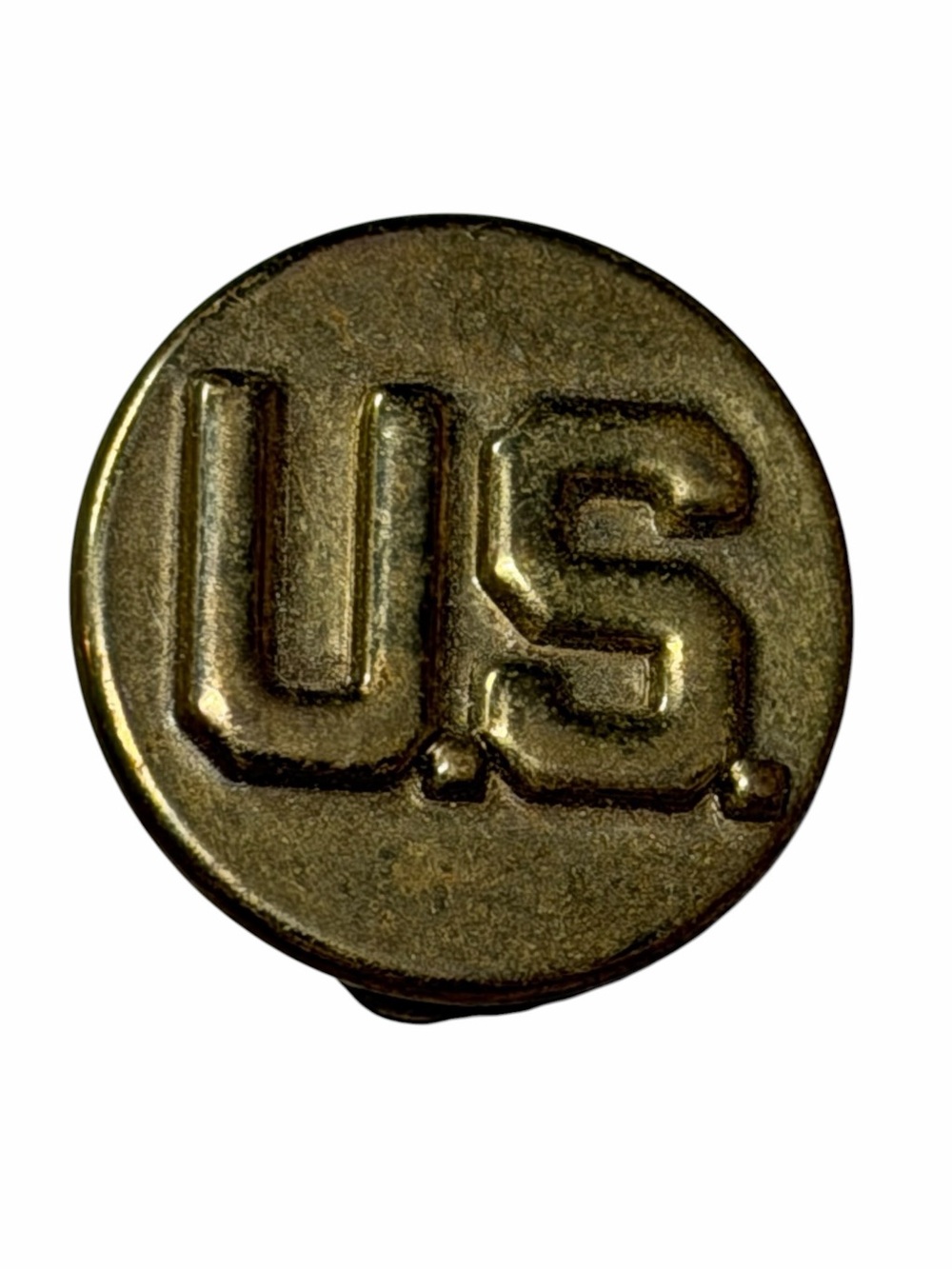 10/$25🦋 Vintage U.S. Army Enlisted Collar Brass Insignia Disk